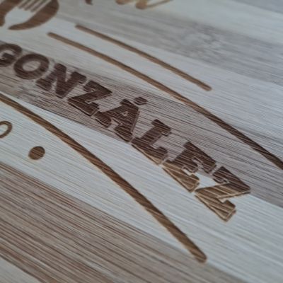 Tabla de cocina personalizada